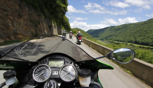 Balade en moto dans la vallée du Dessoubre